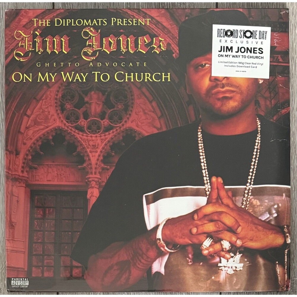 Jim Jones ¨On My Way To Church¨ (RSD) 2-LP Clear Red Vinyl 2023 Sealed